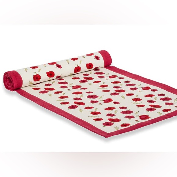 ๐ Nature Couleur Bruno Lamy Richly Colored Handmade Cotton Table Runner 16 x 72 - Picture 2 of 3